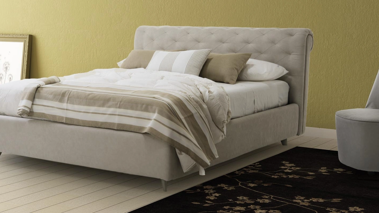 Letto in tessuto Polaris di Rimar