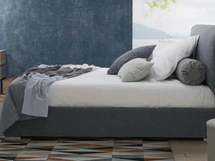 Letto in tessuto Shedir con contenitore di Rimar