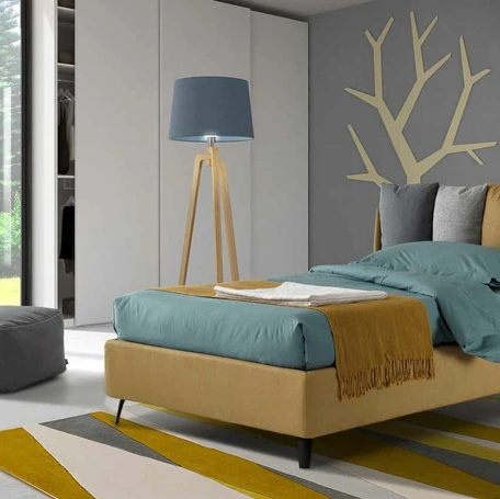 Letto singolo con box contenitore Bloom di Rimar