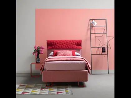 Letto singolo con testiera reversibile Clip di Bside