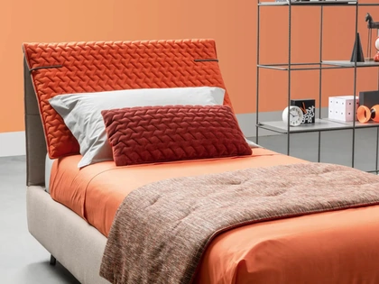 Letto singolo con testiera Spin di Bside