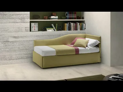 Letto in tessuto con testiera Twice Angolo Sagomato di Bside