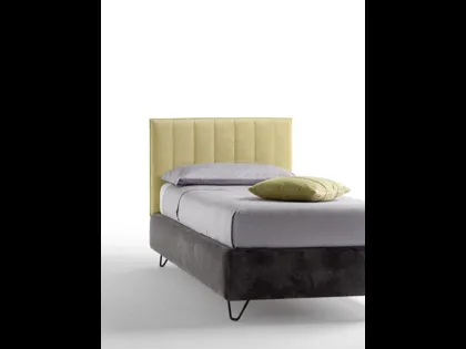 Letto singolo imbottito Twist di Bside