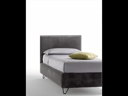 Letto singolo imbottito Twist di Bside