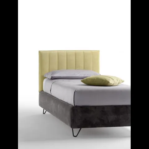 Letto singolo imbottito Twist di Bside