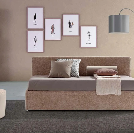 Letto singolo con contenitore Coco Back di Rimar