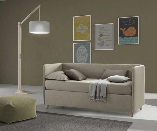 Letto singolo con box contenitore Coco Linear di Rimar