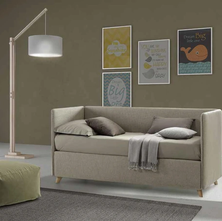 Letto singolo con box contenitore Coco Linear di Rimar