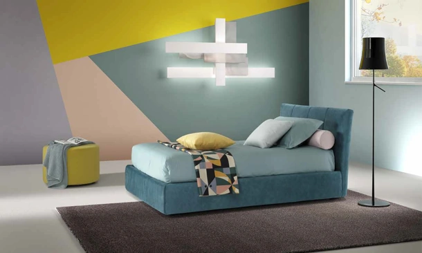 Letto singolo Pavo con contenitore di Rimar