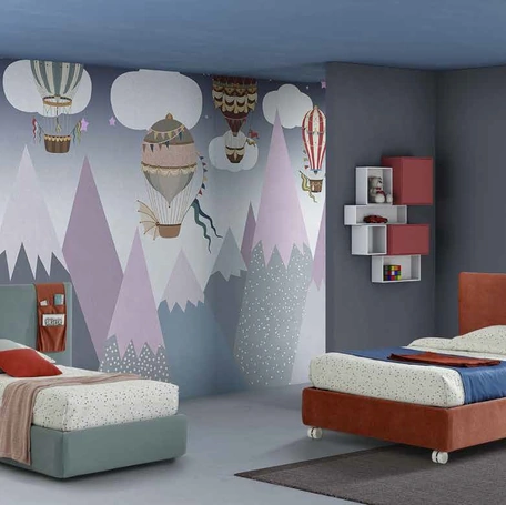 Letto singolo con box contenitore Vela di Rimar