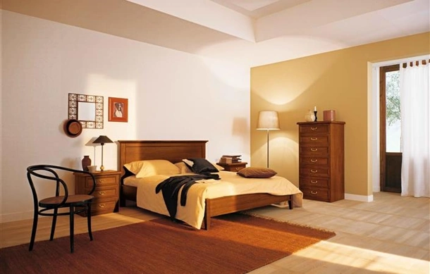 Letto con testiera Driade di Villanova