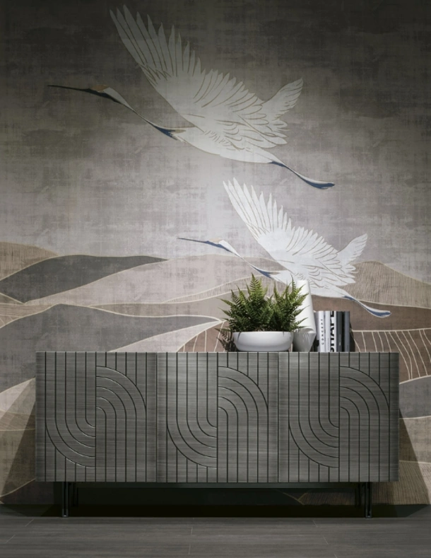 Madia Calliope 180 in laccato effetto spazzolato di Target Point