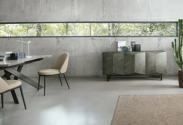 Madia Dalia 180 in laccato spazzolato di Target Point