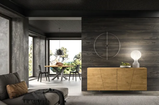 Madia in legno di Rovere Dsquare di FGF Mobili