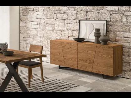 Madia in legno di Rovere anticato Dsquare di FGF Mobili
