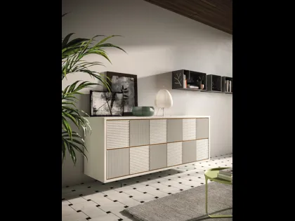 Madia in legno laccato Queen di FGF Mobili