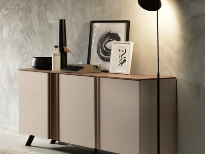 Madia Abaco Day composizione 11 finitura Cachemire di Gierre Mobili