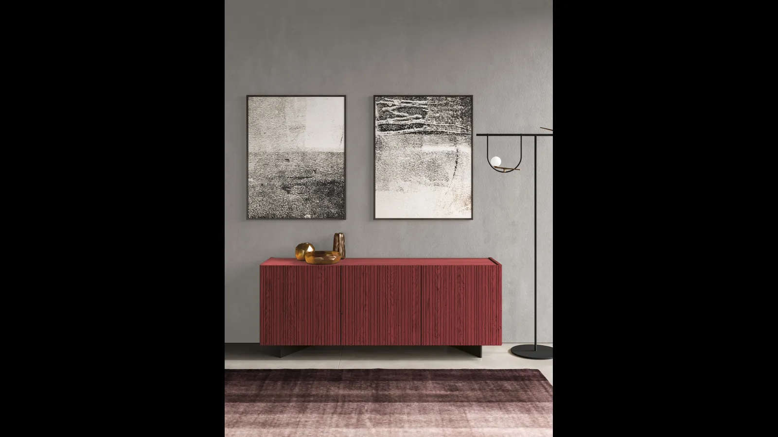 Madia Mizar in legno cannettato di FGF Mobili