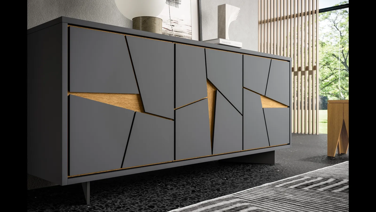 Madia in legno laccato Special di FGF Mobili