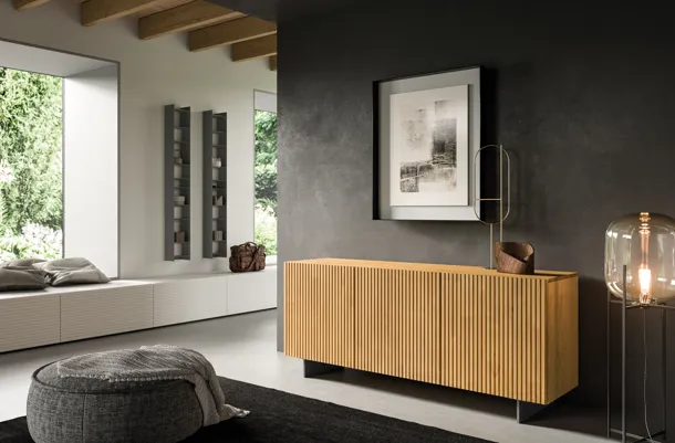 Madia in legno cannettato Star di FGF Mobili