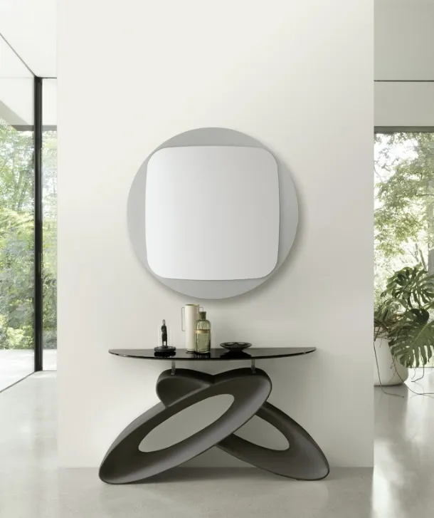 Mobile ingresso consolle Eclipse con top in vetro di Target Point