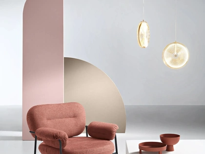 Poltrona in tessuto imbottito Cuky di Ikone Casa