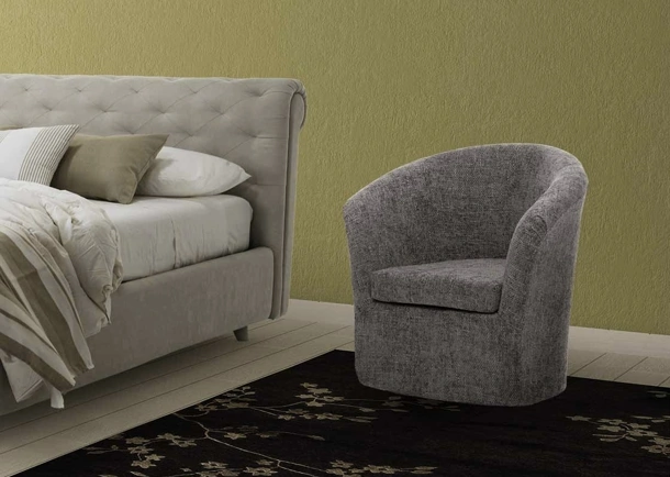 Poltroncina in tessuto imbottito Imperial di Rimar