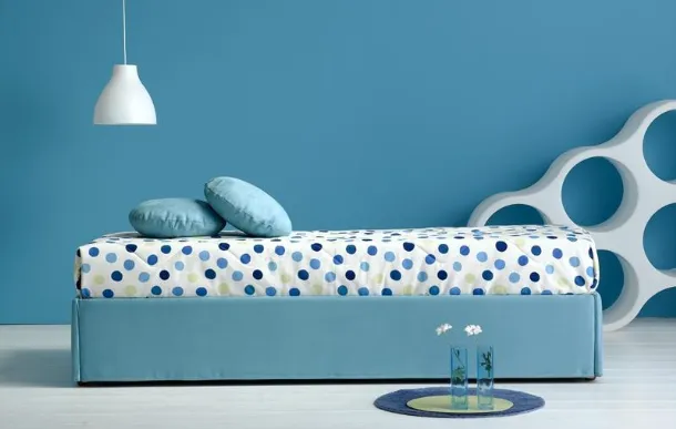 Divano Letto singolo essenziale in tessuto Night&Day 01 Hoppla