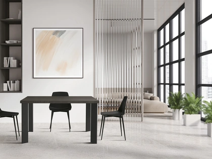 Tavolo Zenit in rovere e metallo di FGF Mobili