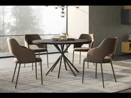 Tavolo rotondo Miky 6 gambe di FGF Mobili