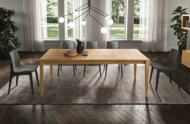 Tavolo allungabile in rovere Loom di FGF Mobili