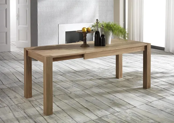 Tavolo allungabile in legno di rovere Wood di Stones
