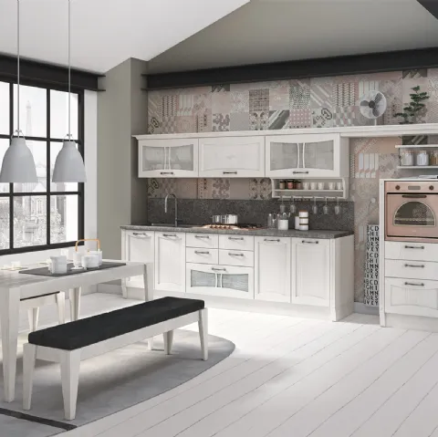 Cucina Classica Aurea lineare di Creo