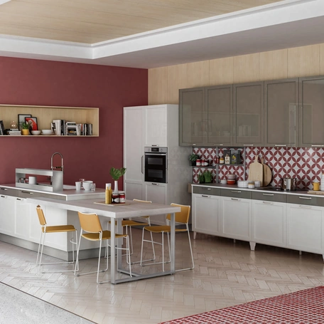 Cucina Classica Contempo con penisola di Creo