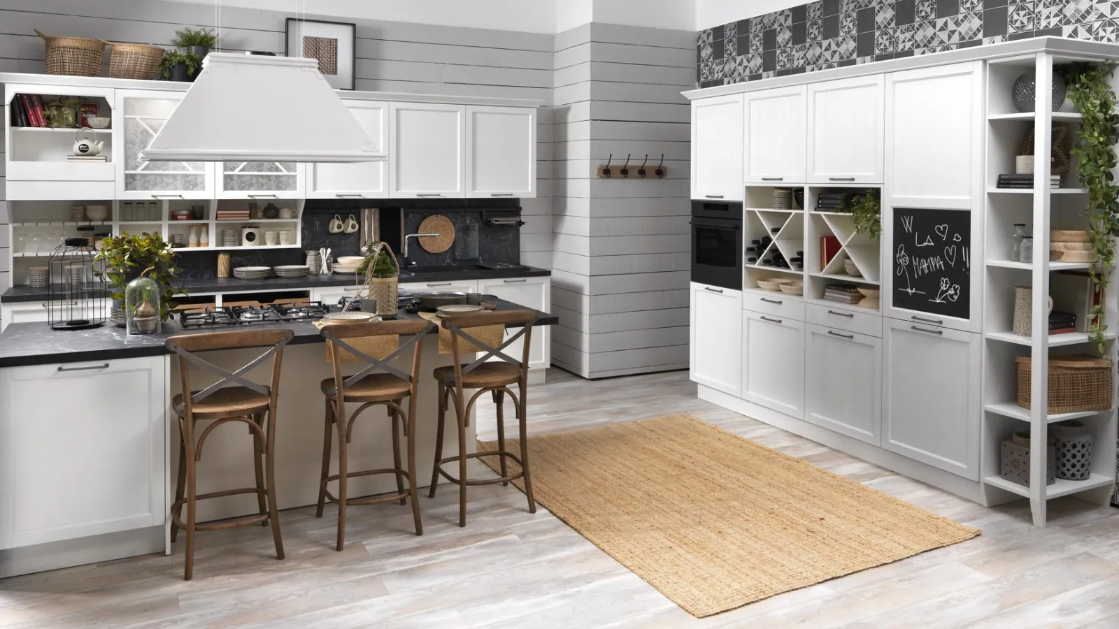 Cucina Classica Contempo con isola di Creo