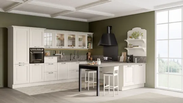 Cucina Classica Oprah con penisola di Creo