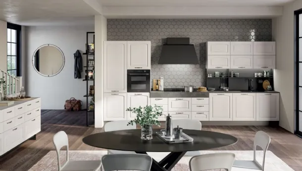 Cucina Classica Aurea con penisola di Creo