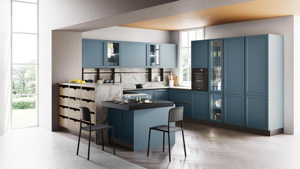 Cucina Moderna Contempo con penisola di Creo