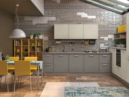 Cucina Moderna Rewind angolare di Creo