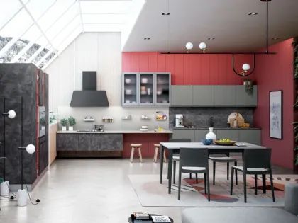 Cucina Moderna Jey Feel ad angolo di Creo