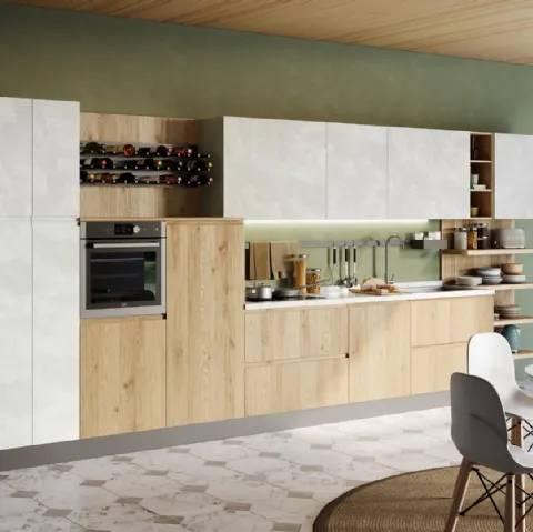 Cucina Moderna Jey Feel lineare di Creo