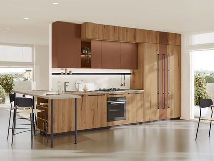 Cucina Moderna Maxima con penisola di Creo