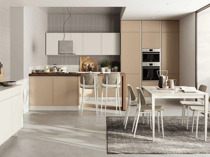 Cucina Moderna Rewind con penisola di Creo