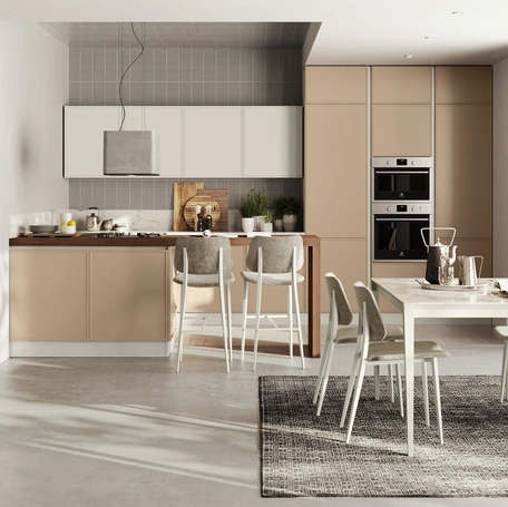 Cucina Moderna Rewind con penisola di Creo
