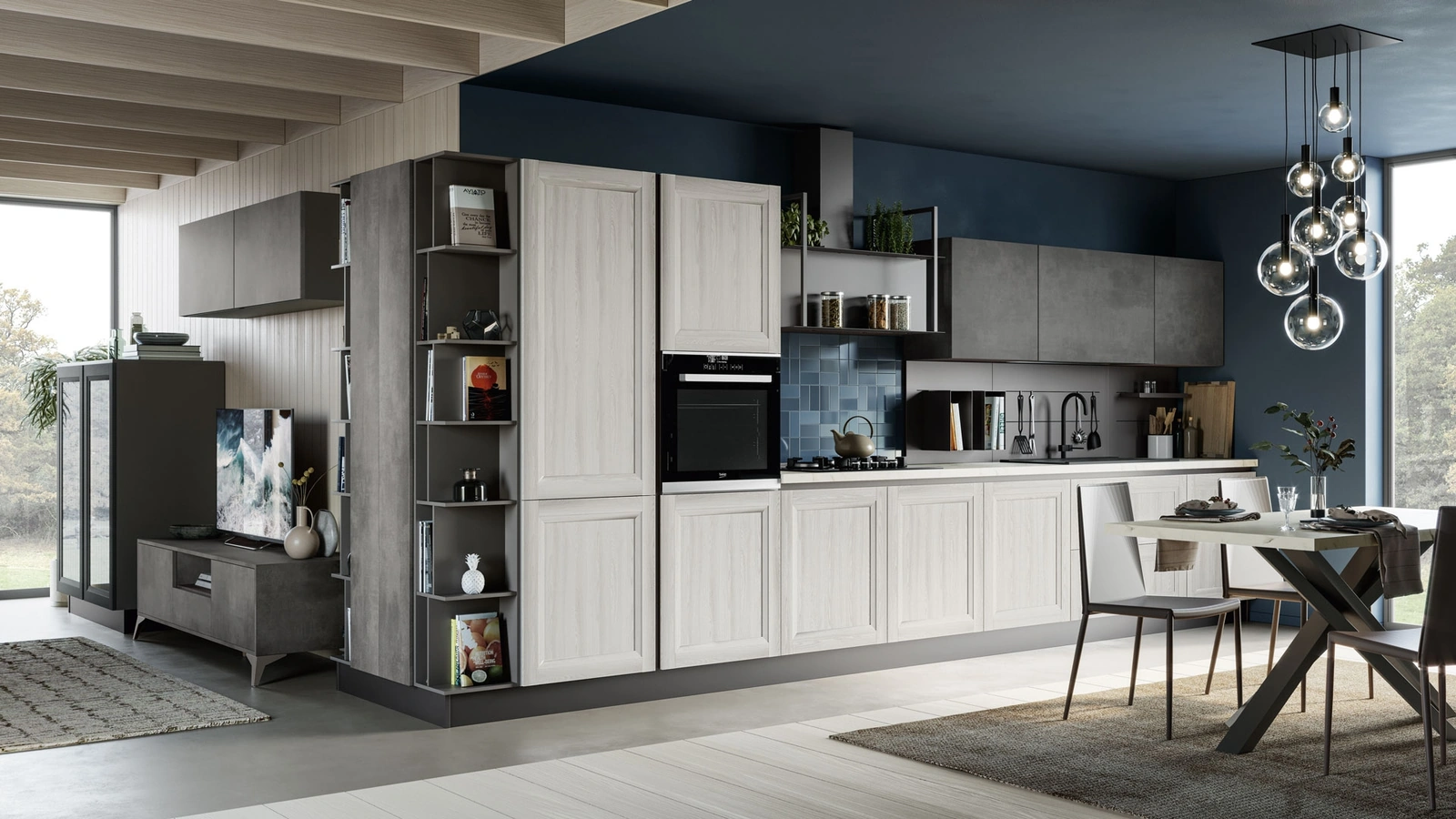 Cucina Moderna Smart lineare di Creo