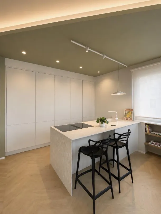Cucina Creo con Top e fianchi Neolith