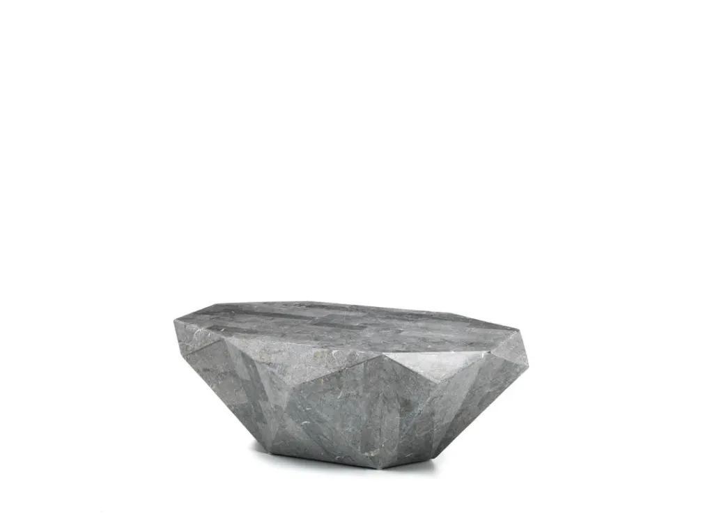 Tavolino in pietra fossile Diamond Medium di Stones