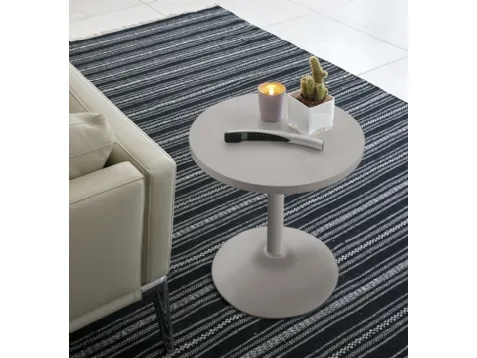 Tavolino rotondo Era in laminato laccato opaco di Target Point