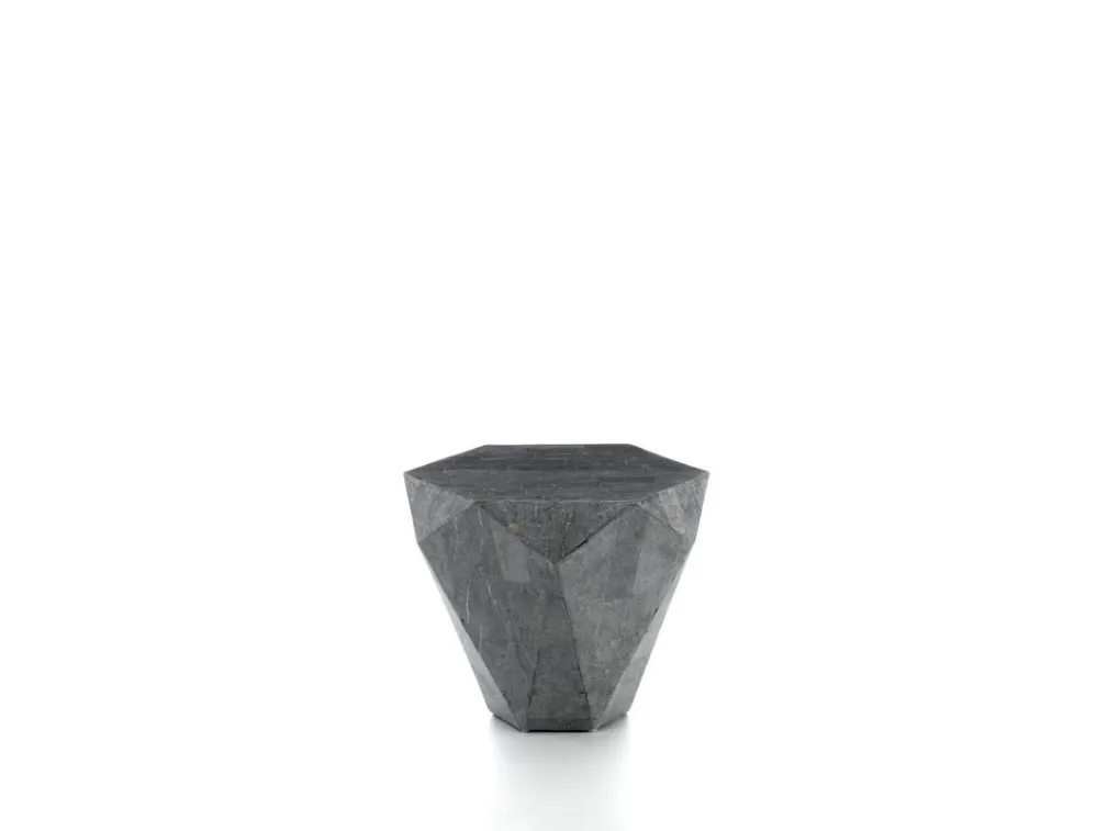 Tavolino Diamond Small in pietra fossile di Stones