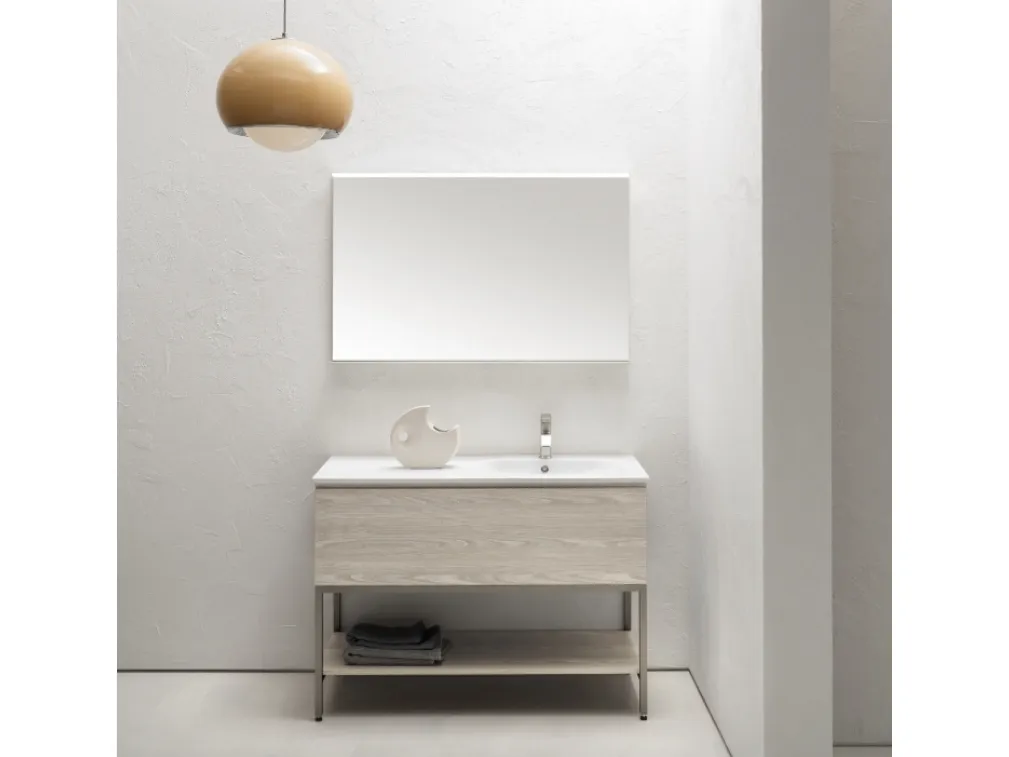 Mobile Bagno da appoggio in nobilitato effetto legno B-GO BG028 di Compab